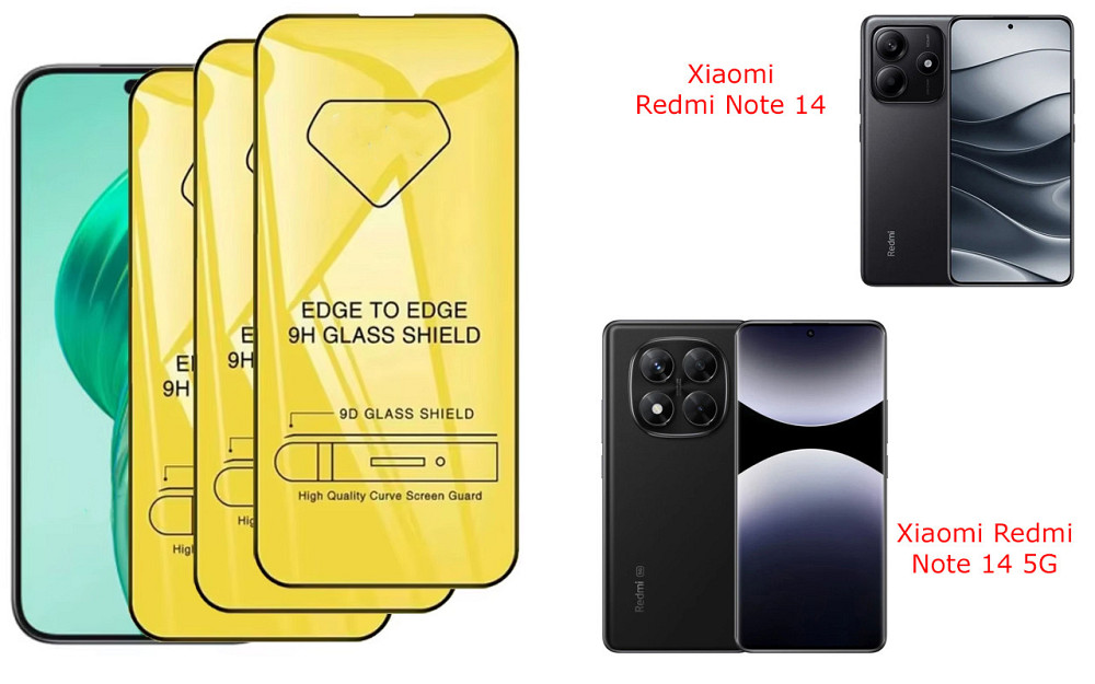 Захисне скло DefenzoGlass для Xiaomi Redmi Note 14, Note 14 5G – подвійна міцність Київ - фото 3