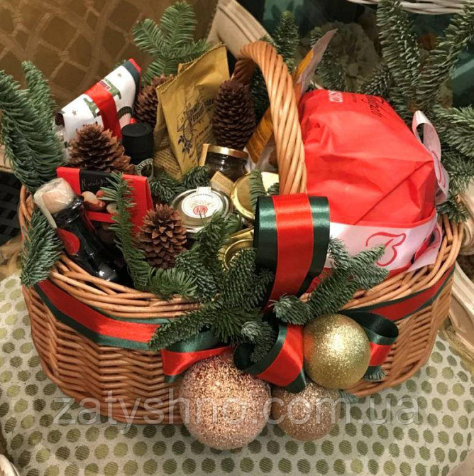 Корзина подарочная из лозы большая ( без наполнения) Киев - изображение 1