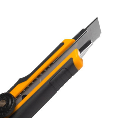 Нож монтажный Tolsen 18 мм сегментний з фіксатором (30092) Винница - изображение 3