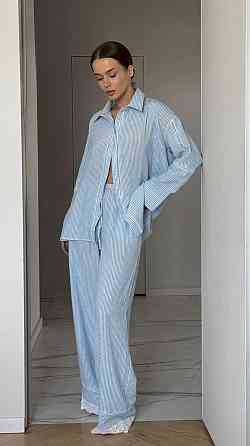 Жіночий домашній комплект-трійка Блакитний L Харків