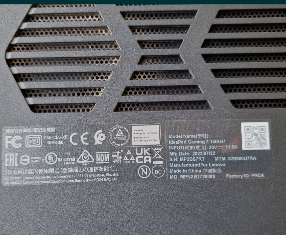 Ноутбук: Lenovo Gaming 3 15" IPS, 120Hz. i5-12450H, RTX3060, 2TB SSD 16Gb. Київ - фото 7