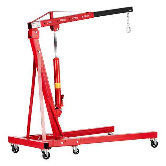 Кран-знімач двигуна гідравлічний підкатний 1 т INTERTOOL GT0807 Киев