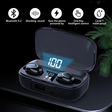 Навушники бездротові TWS X10 Sport Bluetooth 5.2 + Powerbank Київ - фото 1