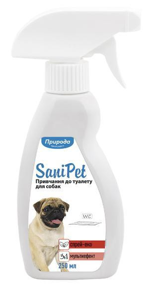 Розумний спрей SaniPet Привчання до туалету собак 250 мл Вінниця - фото 1