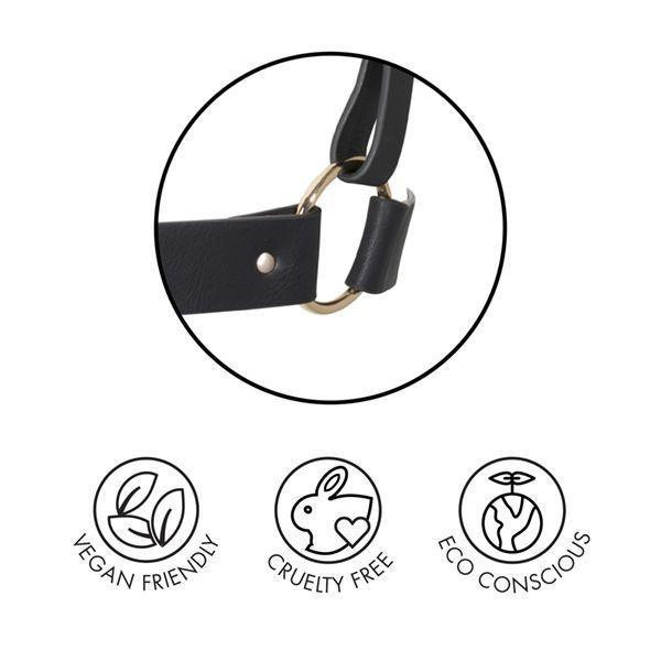 Портупея Bijoux Indiscrets MAZE - X Harness Black, екошкіра Sex Aura Київ - фото 5