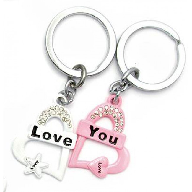 Брелок парний красивий Серця Київ - фото 1