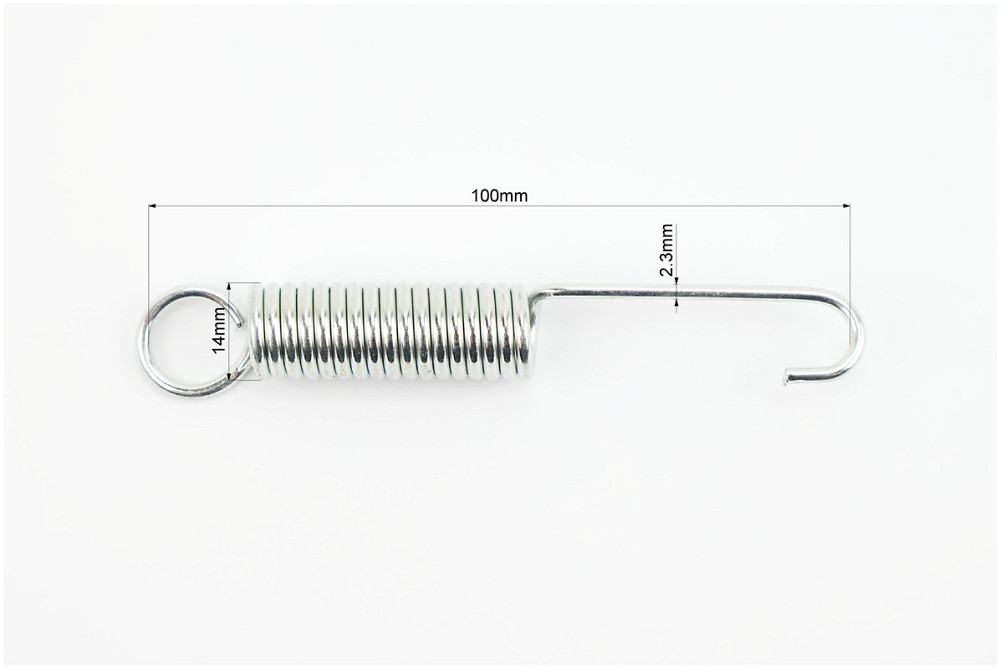 Пружина підніжки бічної (≈L105мм, D14мм, 17 витків) Київ - фото 2