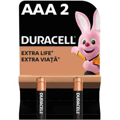 Батарейка Duracell AAA лужні 2 шт. в упаковці (5000394058170 / 81484984) Винница