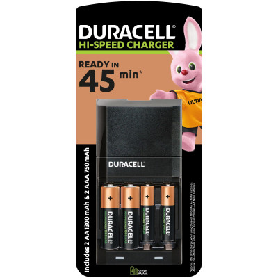 Зарядное устройство для аккумуляторов Duracell CEF27 + 2 rechar AA1300mAh + 2 rechar AAA750mAh (5001374) Винница - изображение 1