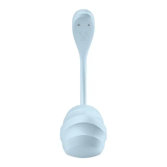 Віброяйце Satisfyer Smooth Petal Connect App Light Blue Львів