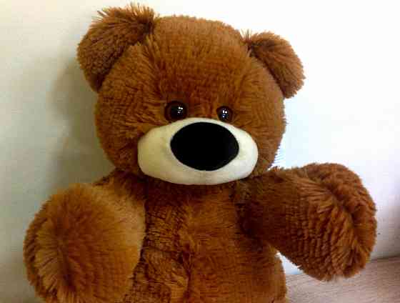 Плюшевый медведь Алина Бублик 45 см коричневый Киев