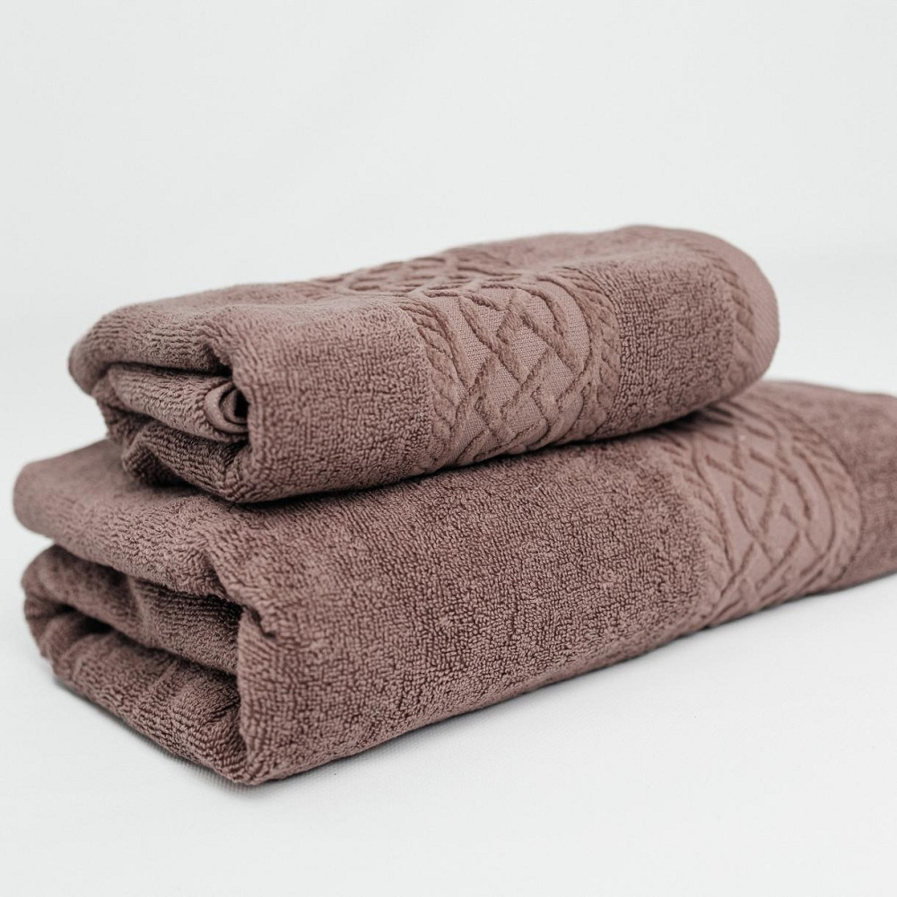 Набір Махрових рушників , Махра,Коричневий, 50/90 та 70/140 Київ - фото 4