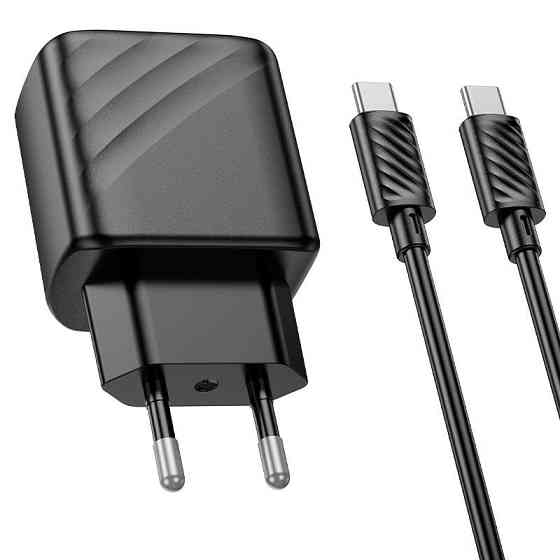 Мережевий зарядний пристрій з кабелем HOCO CS23A Sunlight dual-port PD30W+QC3.0 charger set(Type-C to Одеса