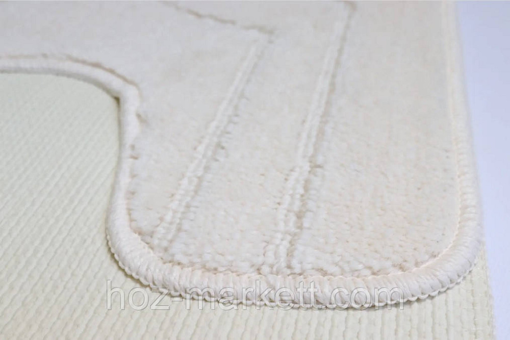 Килимки для ванної та туалету бежевий виробництва Туреччина 80 х 50 см Харків - фото 2