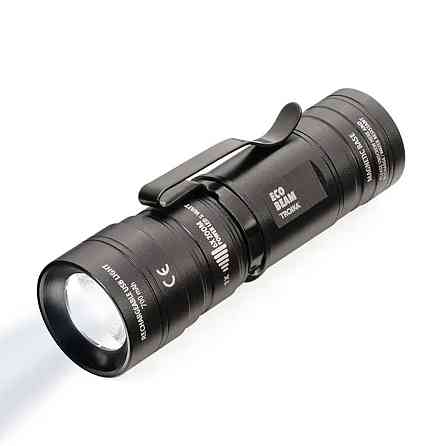 Фонарик Troika Eco Beam с USB-зарядкой алюминиевый Черный Киев