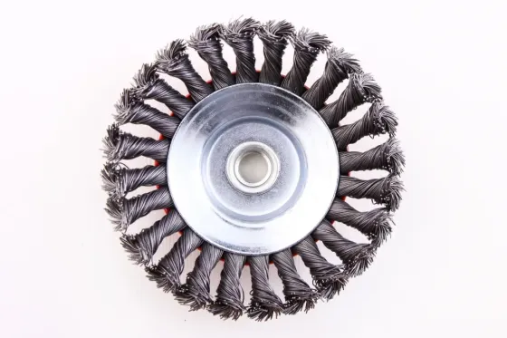 Щітка для УШМ конусна Intertool пучки витою дроту 125мм Вінниця