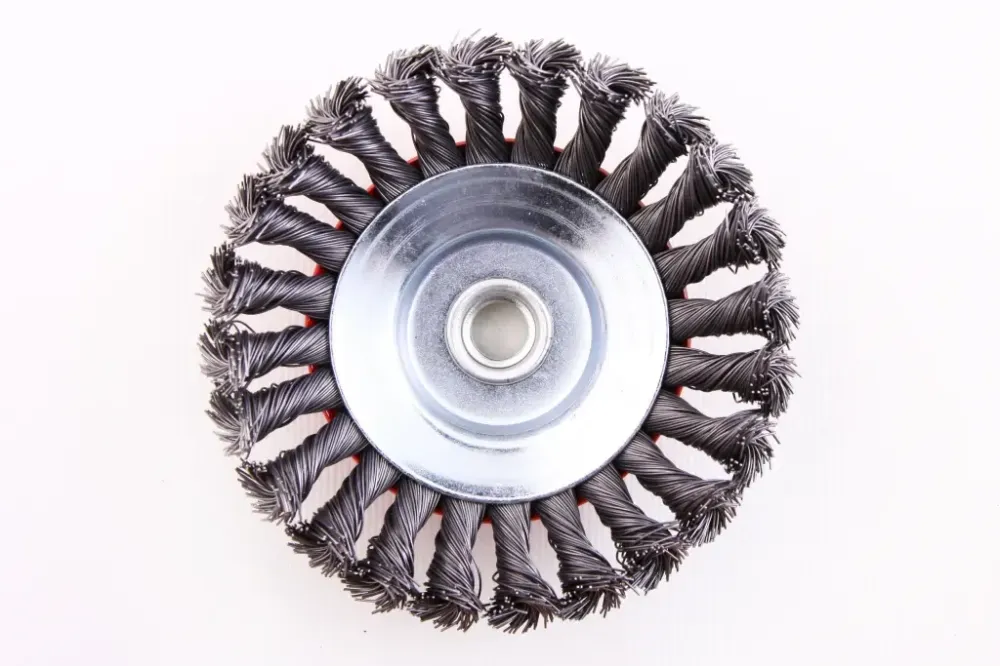 Щітка для УШМ конусна Intertool пучки витою дроту 125мм Вінниця - фото 2