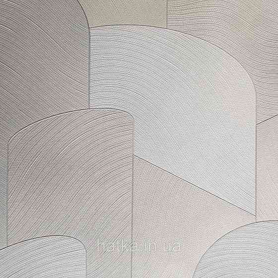 Шпалери метрові вінілові на флізелін дизайнерські Erismann Elle геометрія абстракція білі сірі сріблясті Київ