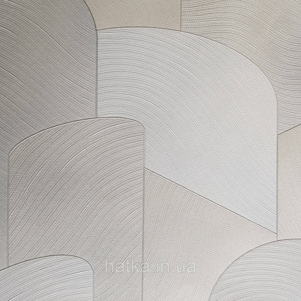 Шпалери метрові вінілові на флізелін дизайнерські Erismann Elle геометрія абстракція білі сірі сріблясті Київ - фото 1