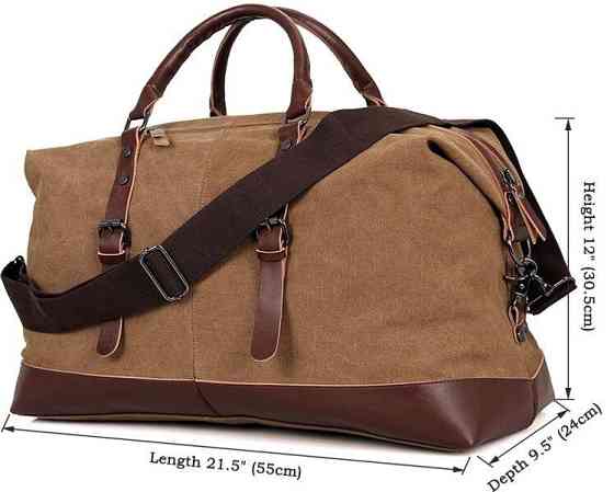 Сумка дорожня Vintage 14580 Коричнева Київ