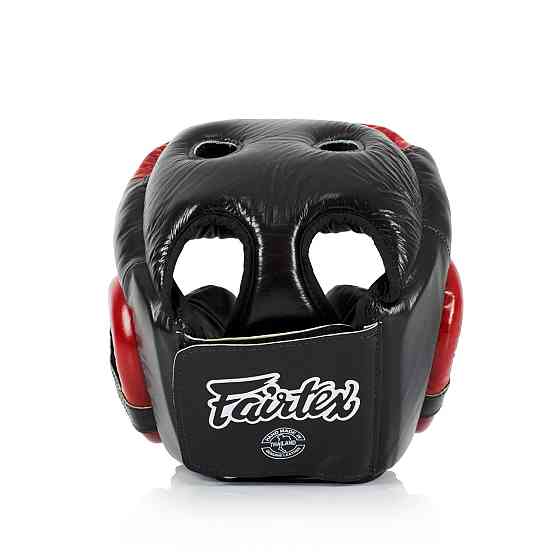 Боксерський шолом Fairtex HG13 Black/Red M Кам'янське