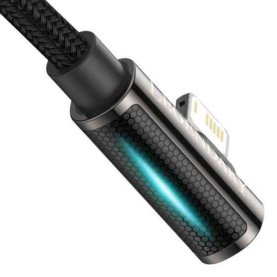 Кабель Lightning Baseus Legend Series Elbow CALCS-A01 (Чорний, 1м, 2.4A) Николаев