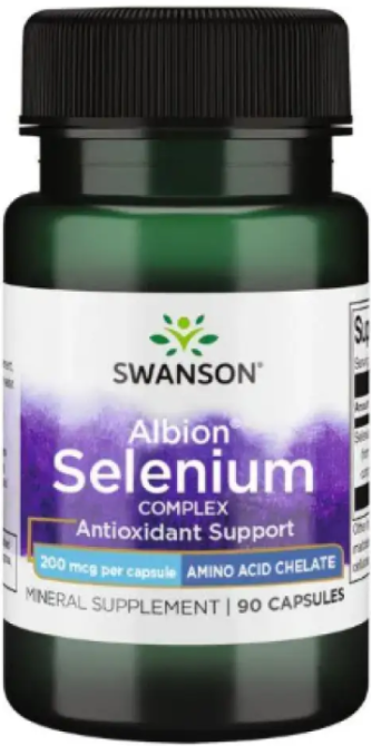 Селен Swanson Chelated Selenium Complex 200 mcg 90 капс Київ - фото 3