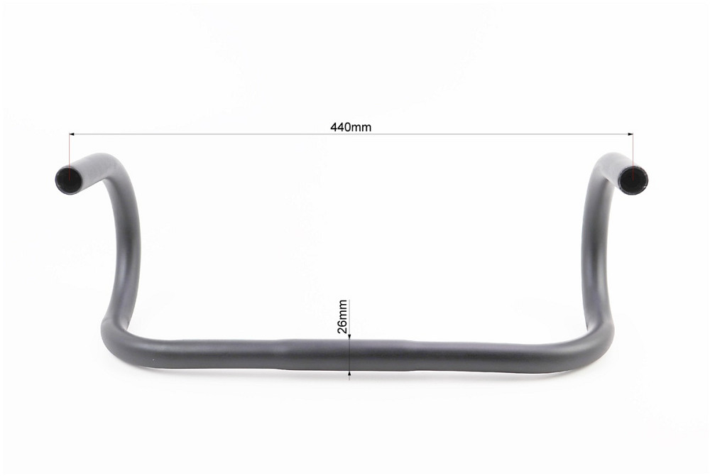 Кермо ROAD 26,0x440мм, алюмінієве, чорне CM-11 Київ - фото 3