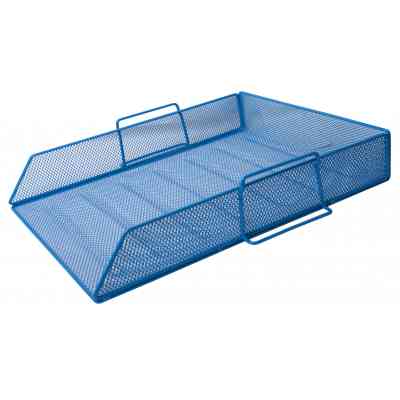 Лоток для бумаг Buromax горизонтальный, металлический, синий (BM.6254-02) Винница