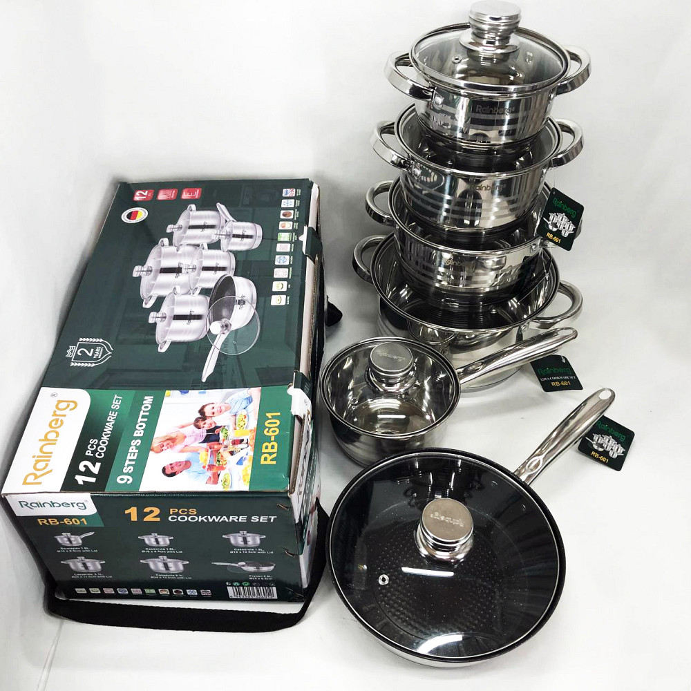 Набор кастрюль хорошего качевства, Набор кастрюль с антипригарным внутренним покрытием XV-66 Львов - изображение 10