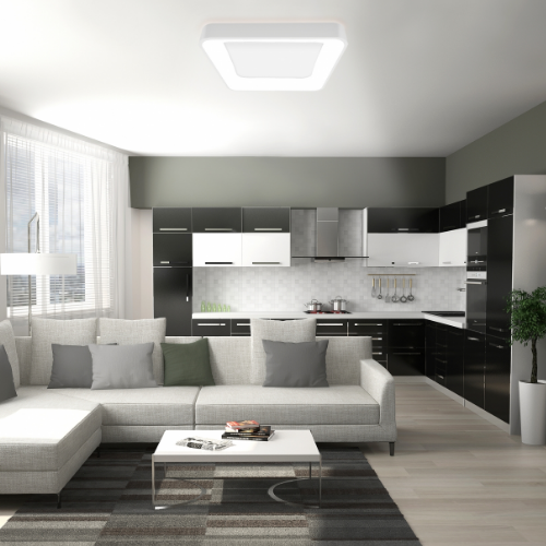 LED Світильник накладний квадратний 72W 2700-6000К 4700Lm 220V білий VLE-ESC-72W Videx Житомир - изображение 2