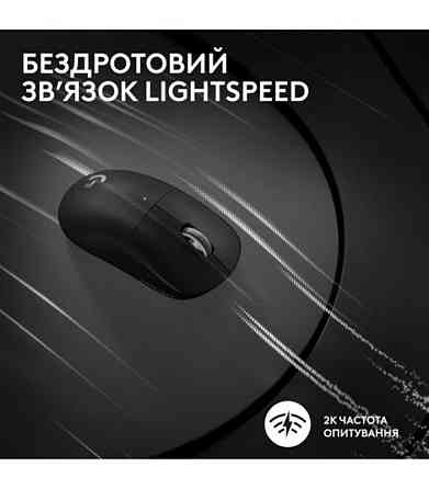 Миша бездротова Logitech G Pro X Superlight 2 Black (910-006630) ( Чорний ) Харків