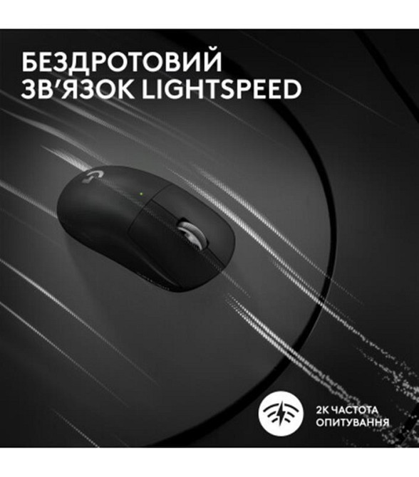 Миша бездротова Logitech G Pro X Superlight 2 Black (910-006630) ( Чорний ) Харків - фото 2