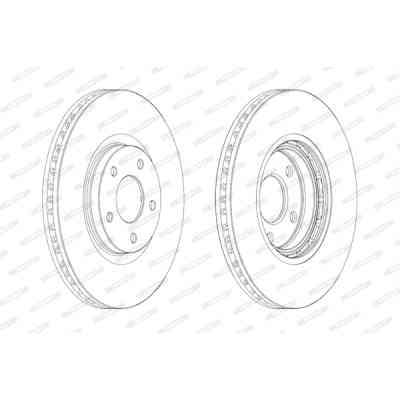 Тормозной диск FERODO DDF1724C Винница