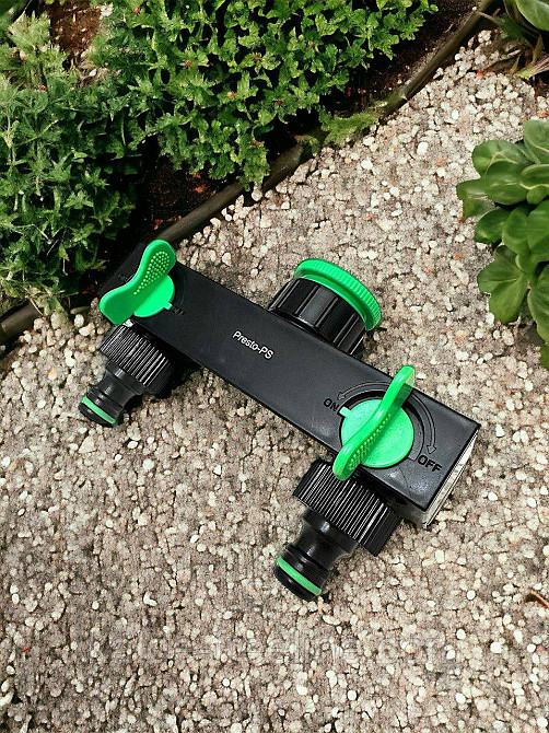 Кран шаровий Presto-PS на 2 виходи з внутрішнім різьбленням 3/4-1 дюйм (4080) Харьков - изображение 2