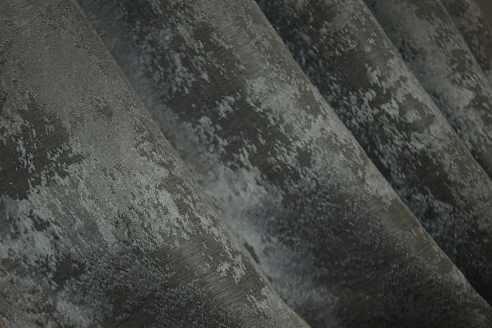 Комплект коротких штор VR-Textil Жакард Sultan XO № 1123ш Жакард Графітовий 130х170 см 2 шт (35-0110) Київ - фото 8