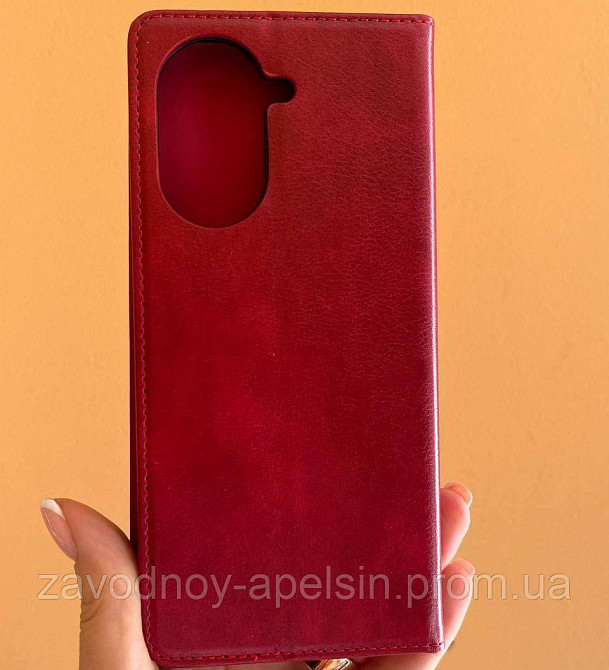 Чохол книжка Xiaomi Redmi A5 шкіряний (червоний) Одеса - фото 2