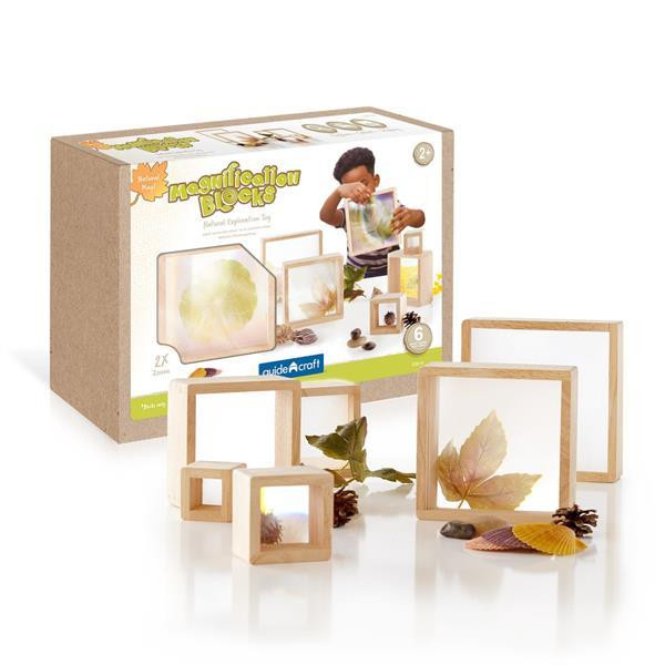 Набір Guidecraft Natural Play Блоки зі збільшувальним склом, 6 шт. (G3018) Харків - фото 15