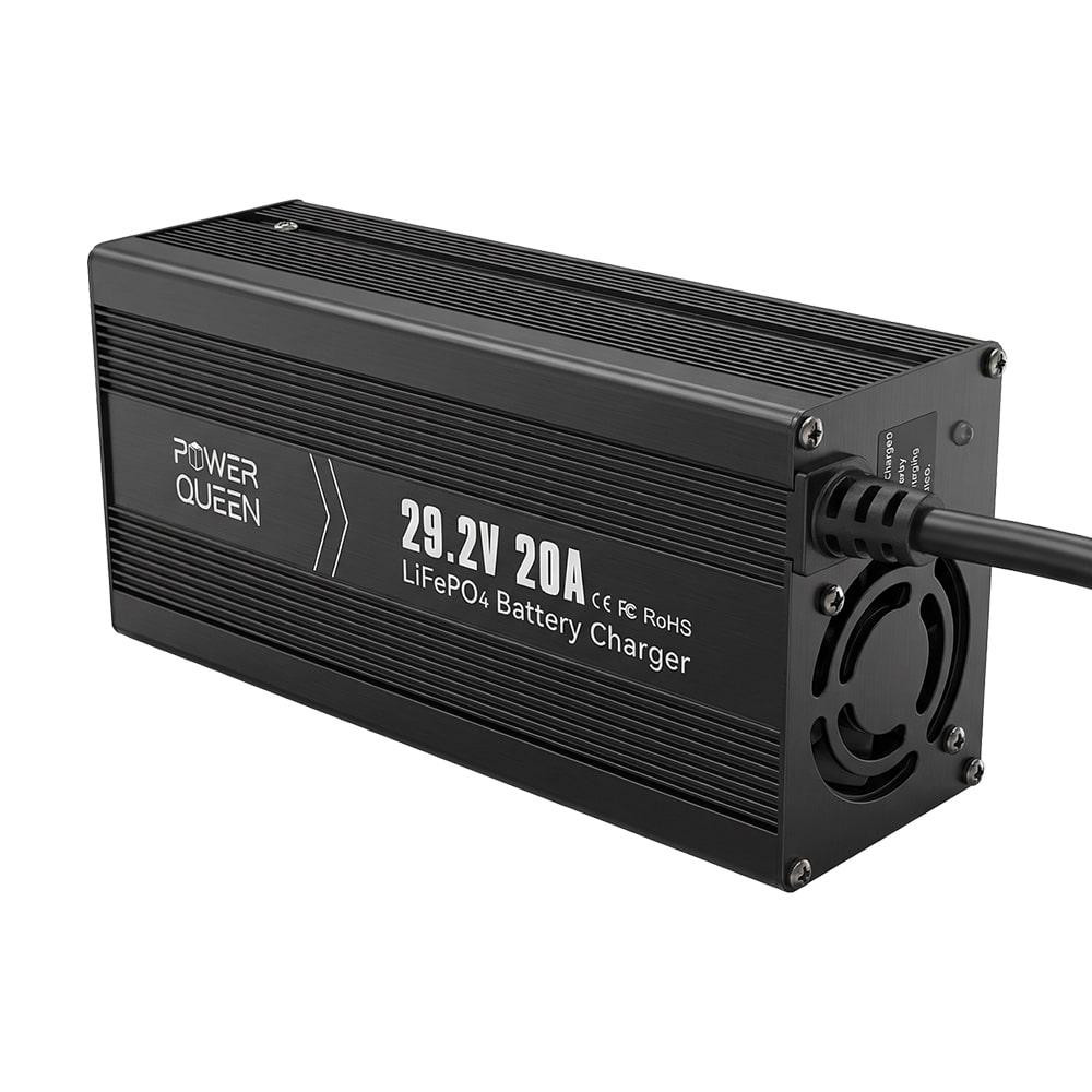 Зарядний пристрій для акумуляторних батарей LiFePO4 29.2V/20A Power Queen P24V20A-BCHA-MINI-X (44-00530) Киев - изображение 19