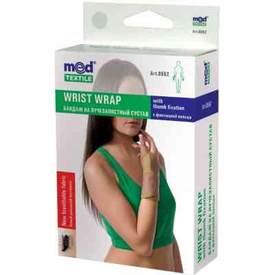 Бандаж MedTextile Бандаж на промінезапясний суглоб з фіксацією пальця, (4820137292958) Вінниця