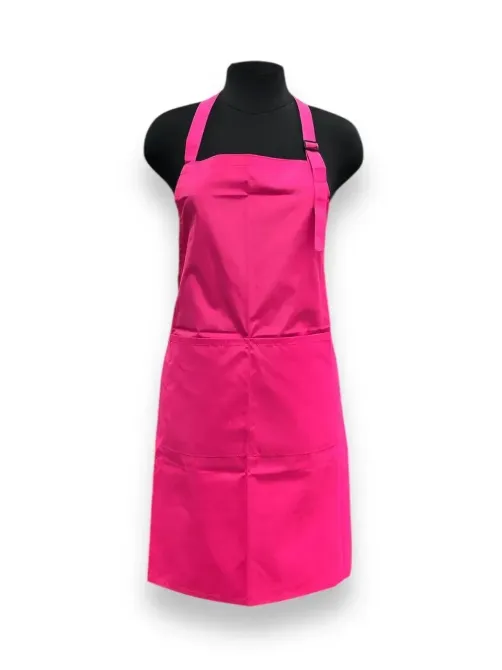 Фартух майстра Teysha плащовий з 2 кишенями та регульованою лямкою Малиновий Київ - фото 1