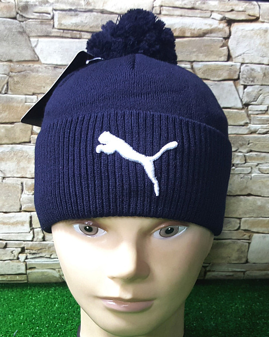 Чоловіча шапка Puma Originals Pom Pom Fleece Київ - фото 1