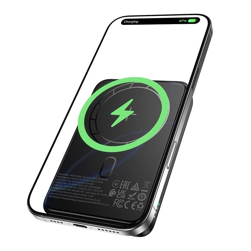 Павербанк 10000 mAh BOROFONE BJ82A Dawn PD20W швидка зарядка магнітний power bank повербанк Одеса - фото 13
