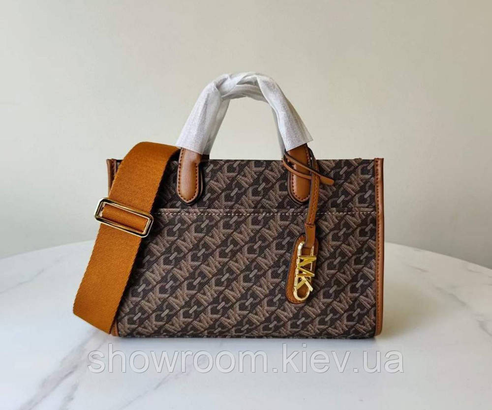 Брендова жіноча сумочка MK Gigi brown Київ - фото 1