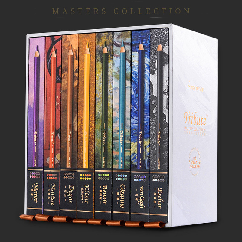 Олівці кольорові "Marco" "Tribute" 80кол. 3300-80CB кедр, шт Київ - фото 1