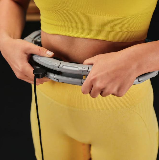 Хулахуп Trex Sport TX-010CHH масажний з обважнювачем сірий Київ - фото 9