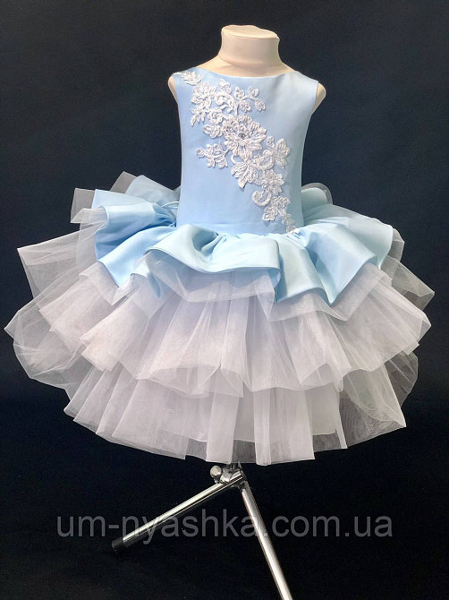 Платье в морском стиле Морячка Пышное детское платье Бетти Голубое на 4-5, 6-7 лет Кривой Рог - изображение 1