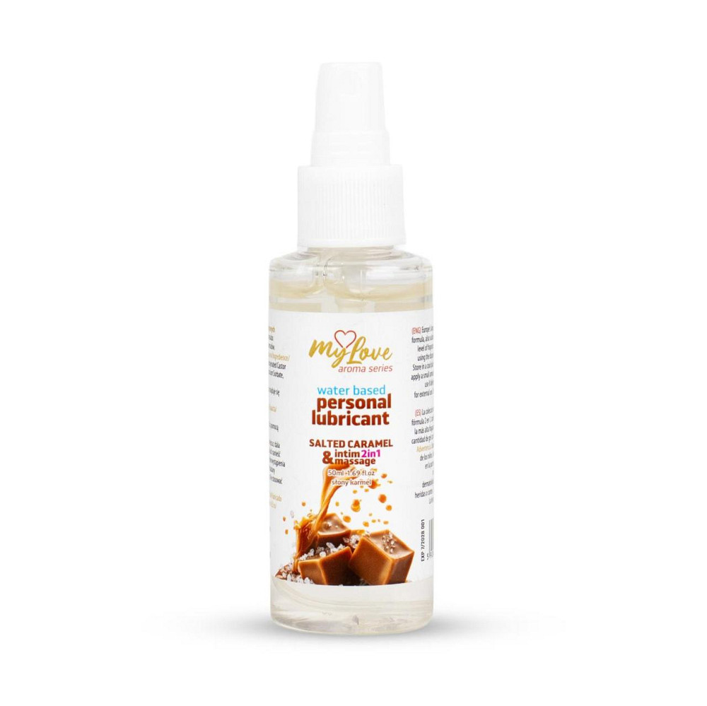 2в1 лубрикант та масажний гель - MyLove Aroma Series Intim&Massage Salted Caramel, 50 мл Sex Aura Київ - фото 1