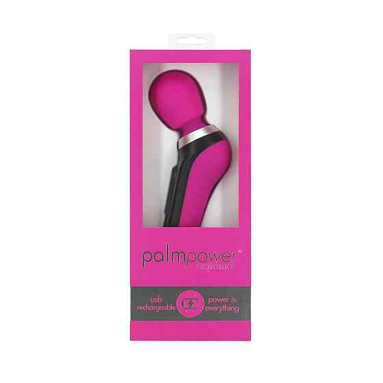 Потужний вібромасажер PalmPower Extreme - Pink, 7 режимів, гнучка головка, перезаряджуваний Sex Aura Київ