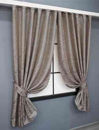 Комплект коротких штор VR-Textil Жаккард Magic № 1606ш Пудровый 145х170 см 2 шт (35-0250) Киев